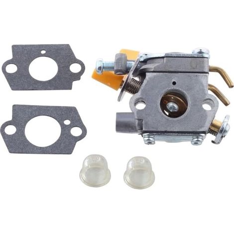Carburateur 25 cc 26 cc pour débroussailleuse Craftsman tronçonneuse petit moteur de rechange en métal Kit de carburant Pièces d'outils de jardin Argent (1/5)