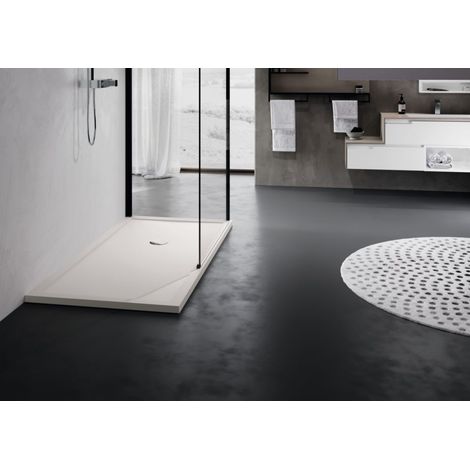 Receveur de douche plat NOVELLINI OLYMPIC PLUS 120x80 cm avec bonde H 4,5cm (1/4)