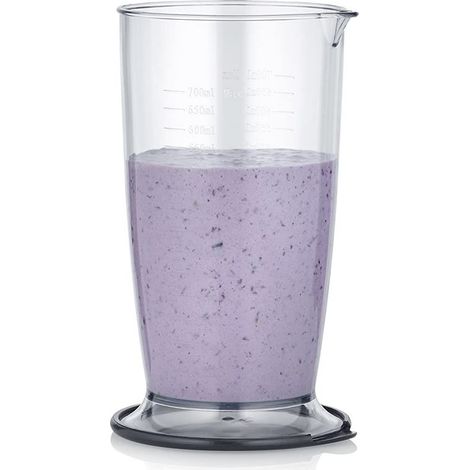 SEVERIN Contenitore per miscelatori 0,7 l, antiscivolo, lavabile in lavastoviglie, adatto ai frullatori a immersione SM 3770-3775, ZB 5563 (1/2)