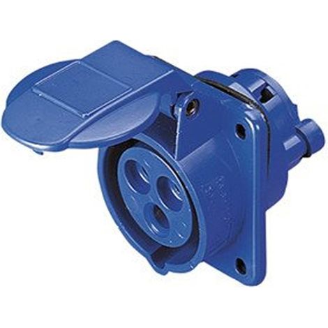 SOCLE DE PRISE 10°.PR.2P+T 16A 230V 6H GEWISS 62 IEC