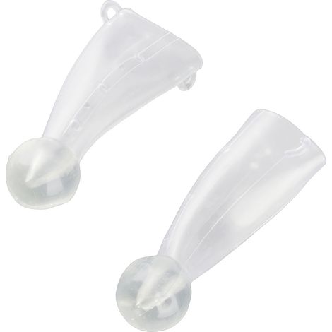 paire de protège-cornes de vache en silicone épais à coins arrondis, accessoires pour bovins et chèvres avec 2 pinces (1/5)
