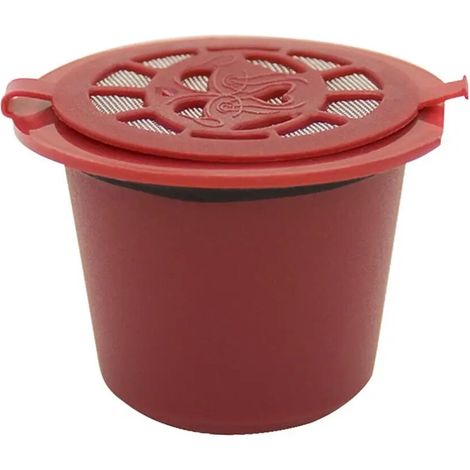 Capsule Café Réutilisable - Pour Machine À Café Nespresso - Acier Inoxydable 304 - Filtre à Café Rechargeable - 3 Pièces + Brosse + Cuillère (1/5)