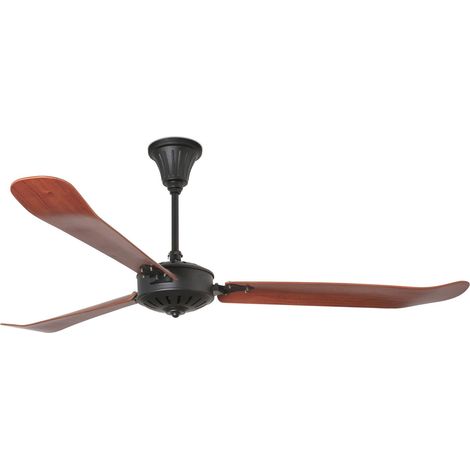 Ceiling Fan Faro Aoba Black 178cm / 70" with Remote (1/4)