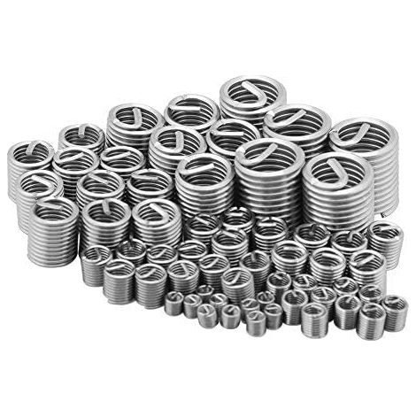 Inserti filettati M3 M4 M5 M6 M8 M10 M12 Assortimento di inserti per riparazione con filo di acciaio inossidabile