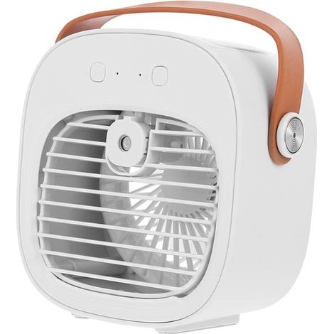 1 juego de ventilador de escritorio USB con circulación de aire，ventilador recargable para dormitorio，residencia estudiantil，cocina y automóvil (1/5)