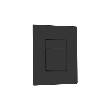 QeramiQ Push Metal Thin Plaque de commande - pour Grohe Skate - 2 boutons - noir mat