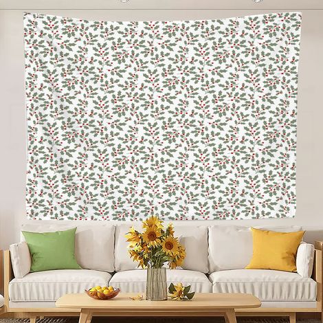 Tapisserie printanière amusante et originale, idéale comme fond de chambre ou pour la décoration intérieure. 200x150cm (1/5)