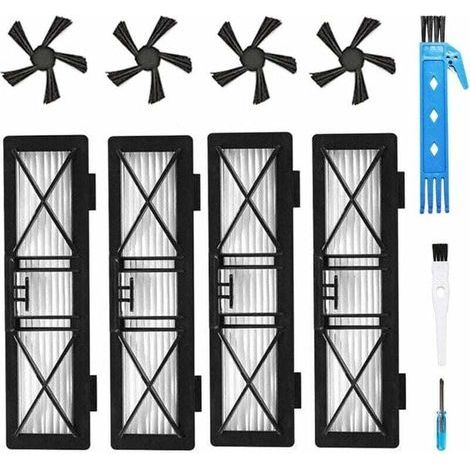 Kit de remplacement de filtre et de brosse latérale ultra-performants pour robots Neato Connected D3, D4, D5, D6, D7, Botvac D75, D80 et Botvac 70e, 75, 80 et 85 (1/3)
