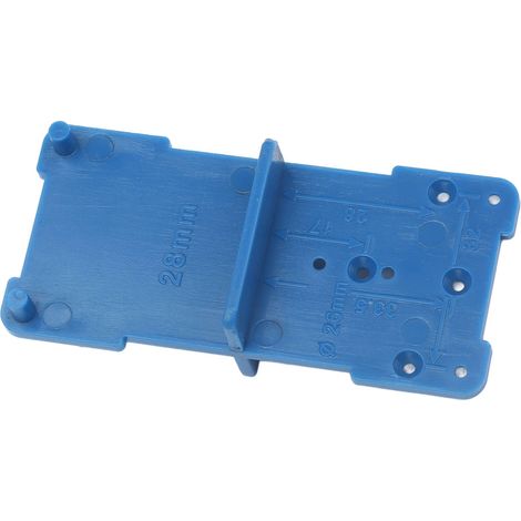 10Pcs Gabarit de Perçage pour Charnières 28mm 37mm, Guide de Montage Portes et Armoires, Outil DIY (Modèle Étroit) (1/5)