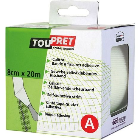 TOUPRET - Bande à fissures armée 8cmx20m