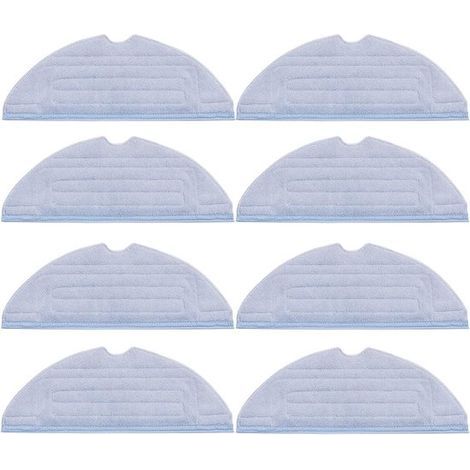 Lot de 8 chiffons de nettoyage – Convient pour S7/S7+/T7/S7plus/S7 Maxv/S7 Maxv Ultra/S7 Pro Ultra, microfibre, serpillière douce, lavable et réutilisable. (1/5)