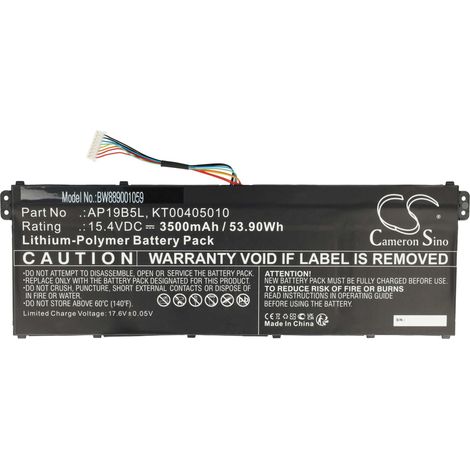vhbw Akku kompatibel mit Acer Aspire 5 A515-43-R74J, A515-43-R73N, A515-43-R6X9, A515-43-R6WW, A515-43-R6V5 Notebook (3500 mAh, 15,4 V, Li-Polymer) (1/5)