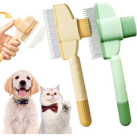 Brosse Activ Pet - Brosse Attrape'poils, Anti Poils Brosse Pour Chats Brosse Pour Chien, élimine Jusqu’à 95% Des Poils Morts, Toilettage Doux Et Efficace Pour Tous Types De Pelage (2 Couleur) (1/5)
