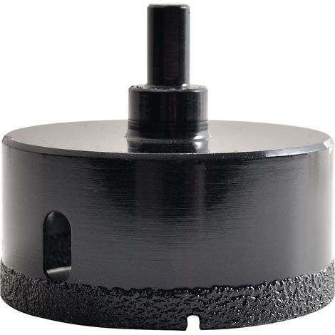Foret diamanté pour scie cloche à noyau brasé 75 mm, coupe-trou creux pour verre, porcelaine, carrelage, marbre, céramique, granit (1/5)