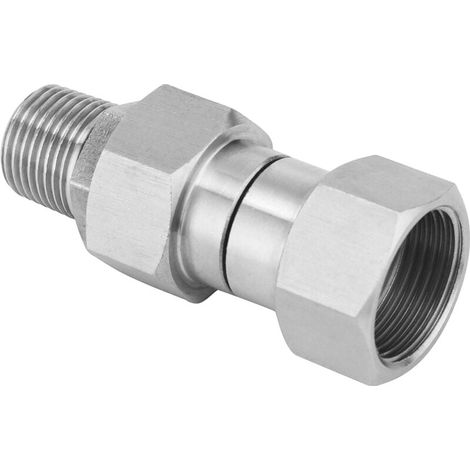 Raccord pivotant pour nettoyeur haute pression, filetage métrique M22 14 mm, acier inoxydable, 4 500 psi (1/5)