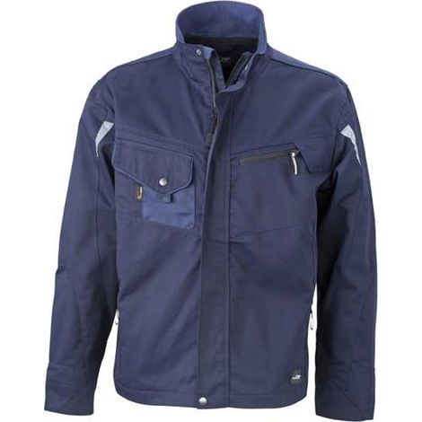James & Nicholson Arbeitsjacke JN821 Gr. 5XL navy/navy