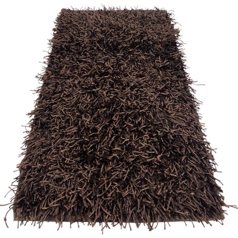 TAPPETO SHAGGY MARRONE MODERNO tutte le misure Cm. 120x180 (1/5)
