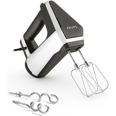 Krups GN6021 3MIX 6000 Sbattitore manuale 600 W 5 velocita' con Turbo Grigio Bianco