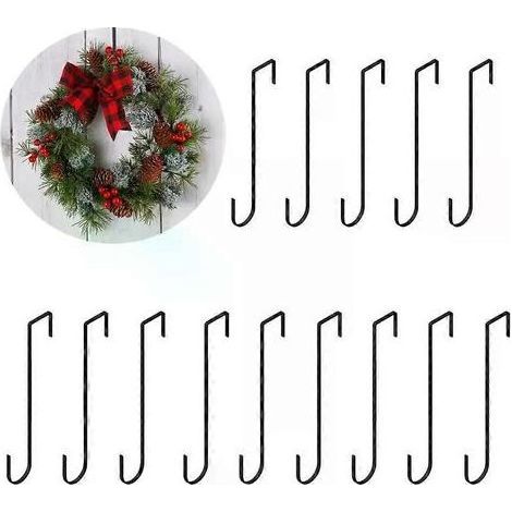 Blumenkranz zum Aufhängen an der Tür. Großer Metallhaken. Ideal für Weihnachten und Ostern. Dekoration für die Haustür. 30 cm (3-teilig). (1/5)