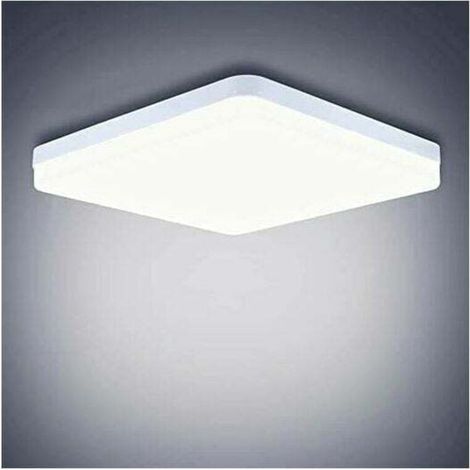Plafonnier LED 48W 4320Lm Facile à Installer Lampes de Plafond pour Chambres Modernes Salons Cuisine Blanc Froid 6500K Carré 30 30 4cm (1/4)
