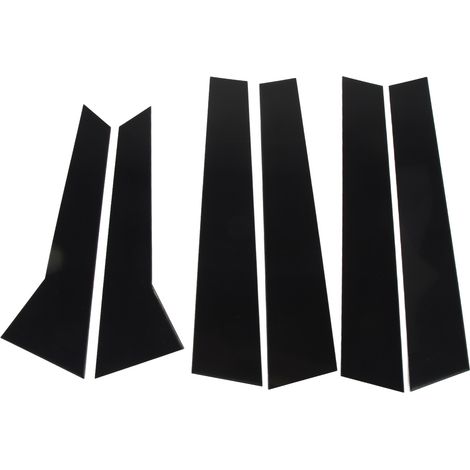 Ensemble de 6 pièces comprenant des baguettes de garniture de montant B et des autocollants de vitres extérieures noir brillant pour les modèles Macan 95B 2014-2023. (1/5)