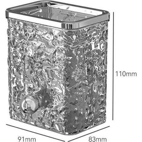 Boîte Murale Glaciers pour Brosses à Dents Gris (1/5)