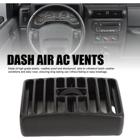 Grille de ventilation de tableau de bord ABS 5DP55TAZ, grille de sortie d'aération côté conducteur pour Jeep Wrangler TJ 1997-2006 (1/5)