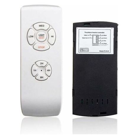 Universeller Deckenventilator mit Fernbedienung, 110 V/220 V, Funkverteiler-Set für Zuhause/Büro/Hotel/Mittagessen, weiß (1/4)