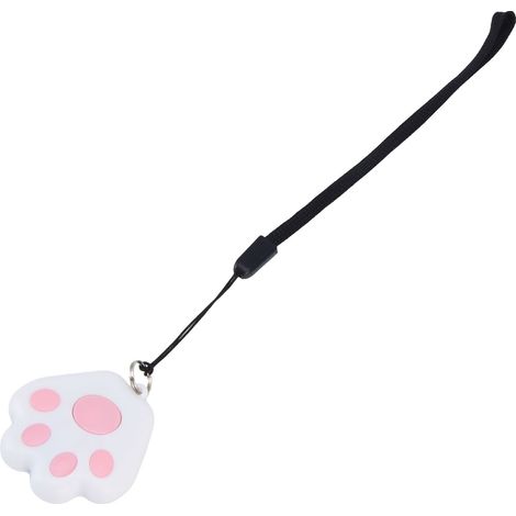 Détecteur de clés intelligent sans fil bidirectionnel, compact et portable, en forme de patte de chien, avec alarme anti-perte (rose). Design compact et portable. Rose. (1/5)