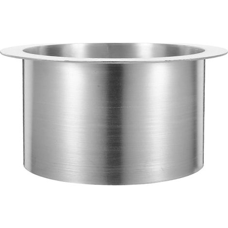 Goulotte à déchets - Œillets de fixation en acier inoxydable pour poubelle - 20 x 20 x 10 cm - Argent (1/5)