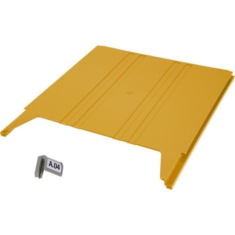 Trieur mural FLAT Module d'installation jaune l240xP15xH302mm EICHNER