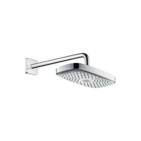 hansgrohe Kopfbrause Raindance Select E 300 2jet EcoSmart Brausearm 390mm weiss/chrom (1/3)