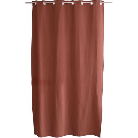 Rideau “Cambria” – 140 x 240 cm – Coton recyclé - 140x240cm - Terre cuite (1/3)
