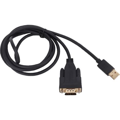 Support de câble série à tête mâle USB 2.0 vers RS232 DB9 pour Wins 10 8 7 1,2 m 3,93 pieds