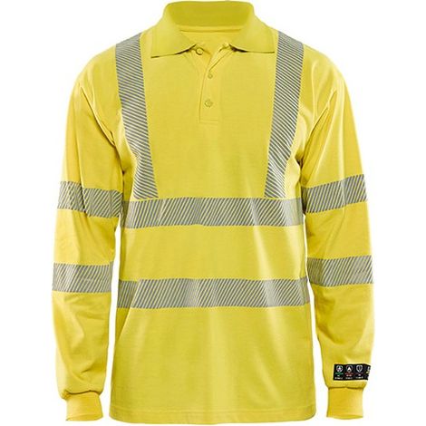 Polo de travail manches longues Blaklader multinormes Jaune L. (1/2)