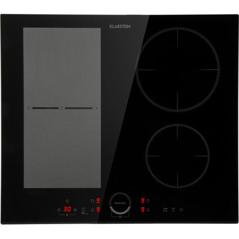 Klarstein Induction Hob, 7000W Electric Hob Induction Cooker, 4 Ring Electric Pan Hob, Built-In Table Top Cookers w/ 4 Hobs, Touch Control, Induction Heater Cooktops, Electric Hot Plates for Cooking