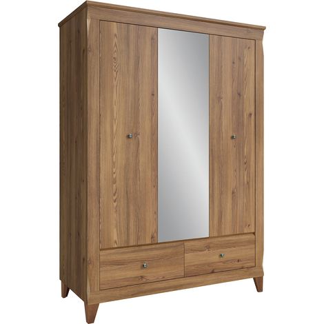 Armario 3 puertas y 2 cajones Raya Madera (1/3)