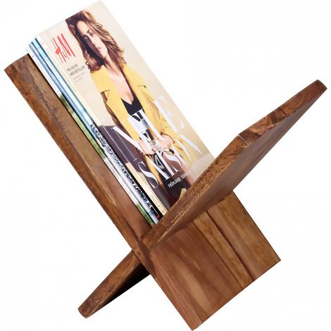Porte-revues 29x28x31 cm en sheesham massif - MADURAI (1/5)