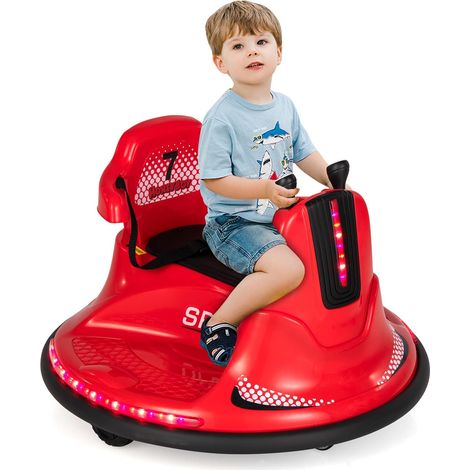 Goplus – Voiture électrique enfant 6V avec télécommande – Rotation 360° – Lumières LED – 2 modes de conduite – Capacité 30 kg – Pour garçon et fille (1/5)