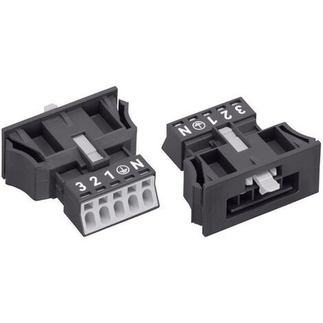 Wago 890-715 Connecteur électrique noir 5 pôles Snap-In (1/5)