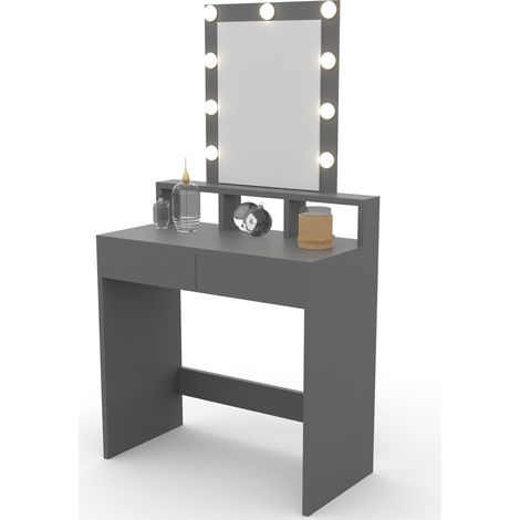 Mueble tocador para maquillaje y perfumes, moderno con luces barato (1/4)