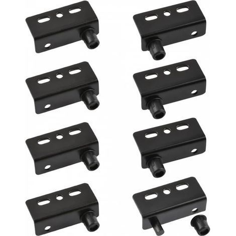 Charnière pivotante en acier inoxydable avec axe et axe dissimulés pour portes battantes en bois (noir) (1/5)