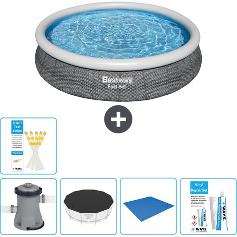 Bestway Piscina Bestway Fast Set Rotonda - 366x76 cm - 8-pezzi  S22666 (1/4)