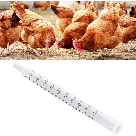 Lot 40 tiges insémination artificielle – tube plastique – poulet – seringue injection – élevage volaille