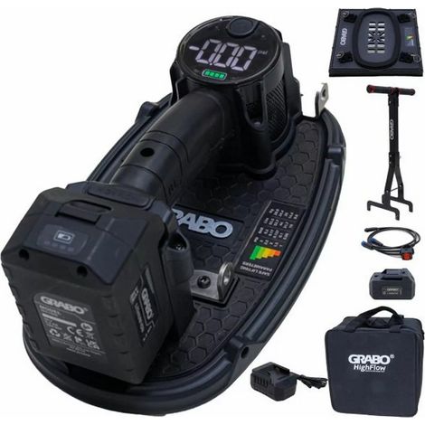 Ventouse électrique GRABO High Flow – Capacité de levage 150 kg – Pour matériaux poreux – Design ergonomique avec télécommande