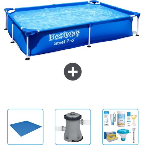 Bestway Steel Pro Rechteckig - 221x150x43 cm - 4-teilig  S22291 (1/4)