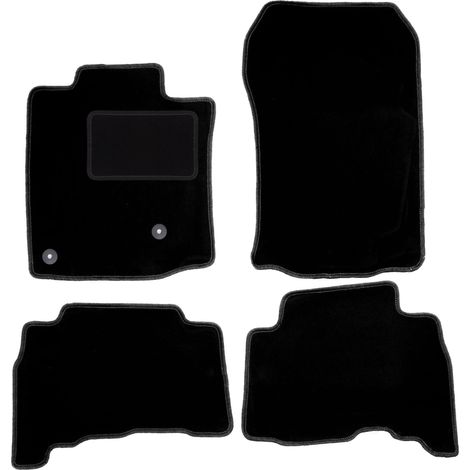 Alfombrillas de terciopelo negro para Toyota Land Cruiser J150 todoterreno (2009-)