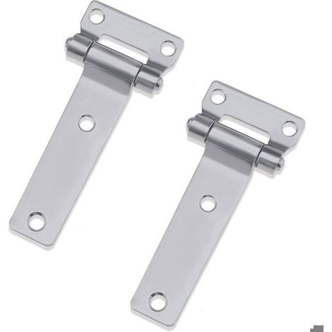 Charnières de Conteneur en Acier Inoxydable 304 - Lot de 2 (135 x 58 mm) pour Camions, Camionnettes, Caravanes, Remorques (1/5)