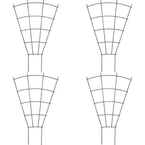 Treillis métallique pour plantes grimpantes, support pour plantes de jardin, lot de 8 pièces (1/5)