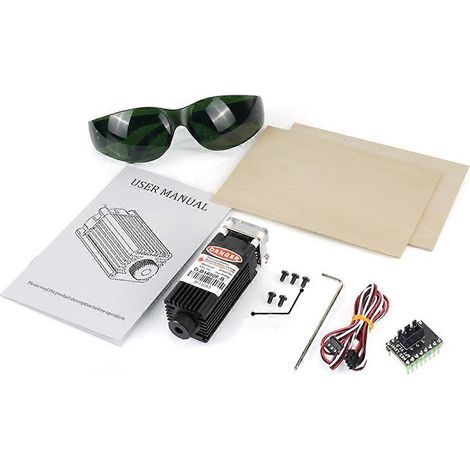 Tête laser pour imprimante 3D Ender-3 V2/3 Pro/5/5, machine de gravure et découpe, module laser haute précision, compatible avec Ender-3 série.